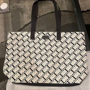 Black and white Ugg bag